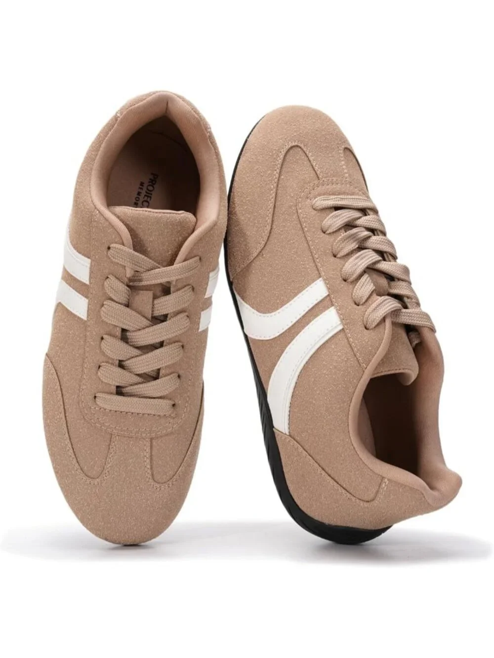 Women's Tan Non-Slip Barefoot Soft Memory Foam Soft Memory Foam Casual Sneakers